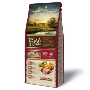 SAM`S FIELD DOG ADULT MEDIUM BREED FRESH CHICKEN sausā barība suņiem Vista 13kg